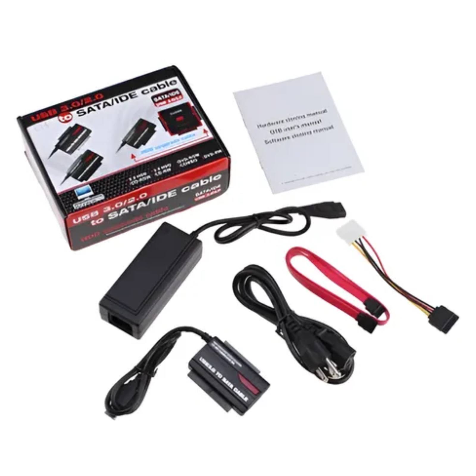ADAPTADOR SATA - IDE 3.0 ( ROJO)