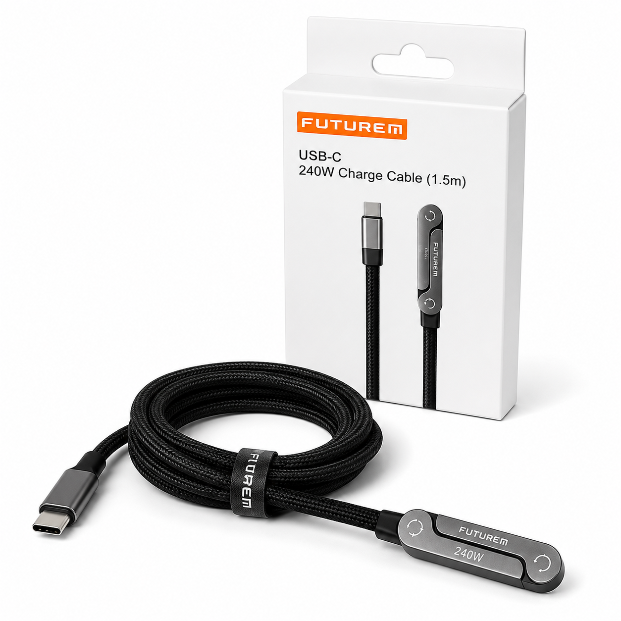 CABLE TIPO C CON SOPORTE - CARGA RAPIDA