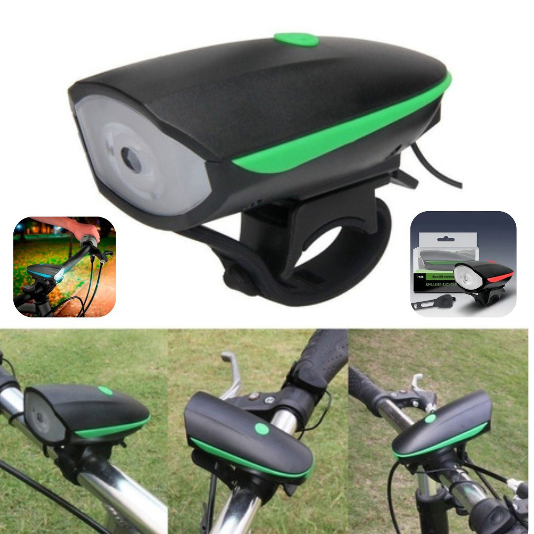 LUZ DE BICICLETA RECARGABLE CON PITO